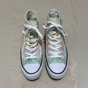 Converse All Star pastel tie dye high tops